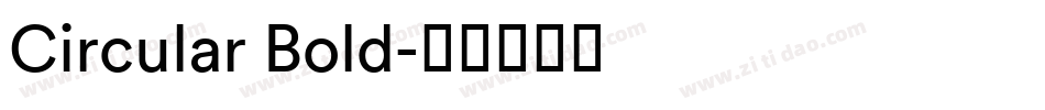 Circular Bold字体转换